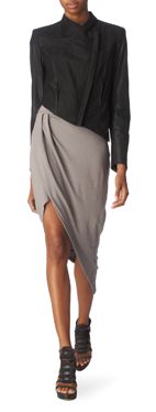 HELMUT LANG Panelled leather jacket