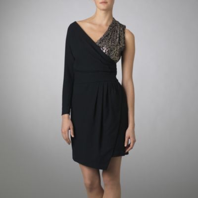 Asymmetric one shoulder dress