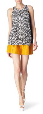 3.1 PHILLIP LIM Crepe de chine leopard top