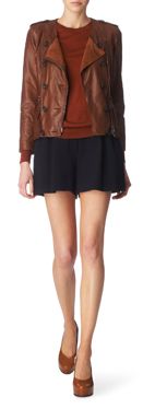 3.1 PHILLIP LIM Ruffle hem leather jacket 3.1 PHILLIP LIM Ruffle hem leather jacket