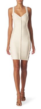 HERVE LEGER Cut-out bandage dress