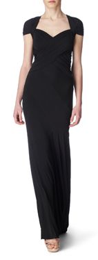DONNA KARAN Open&ndash;back gown