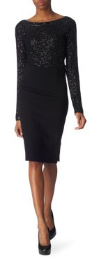 DONNA KARAN Sequinned cashmere knit