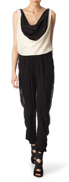 DONNA KARAN Draped top