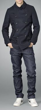 G STAR Wool–blend pea coat