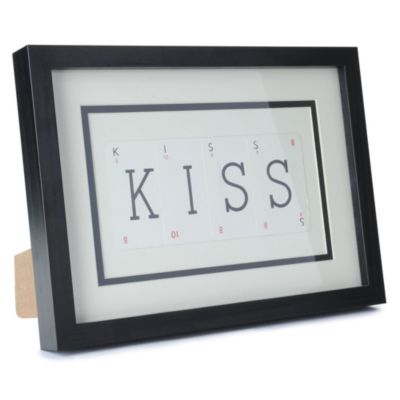 VINTAGE PLAYING CARDS KISS frame