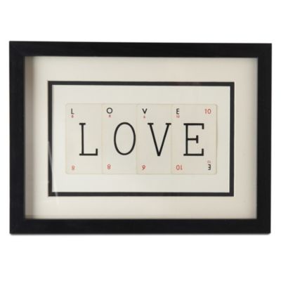 VINTAGE PLAYING CARDS Love frame