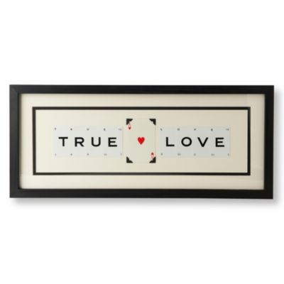 VINTAGE PLAYING CARDS True Love frame
