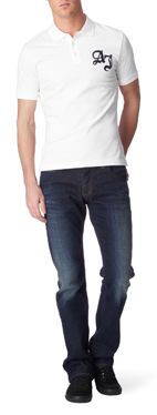 ARMANI JEANS Gothic logo polo shirt