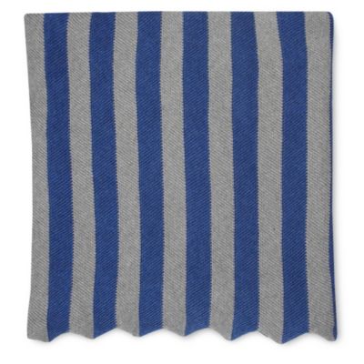 BY NORD Striped knitted throw