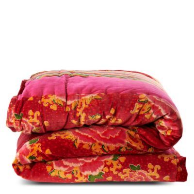 BAGAILLE Rouge striped bedspread