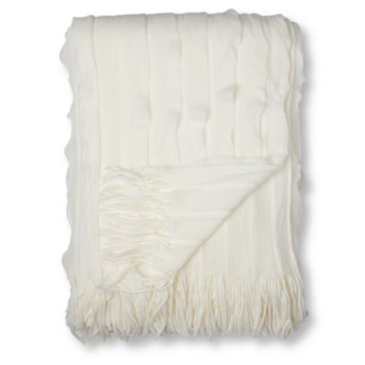 KAS Cream Ripple throw