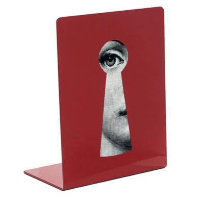 FORNASETTI Viso 'Face Through Keyhole' bookends
