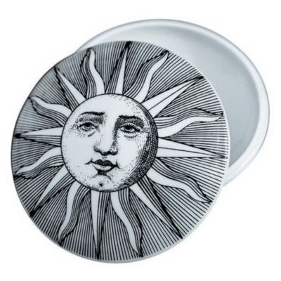 FORNASETTI Sun print round box