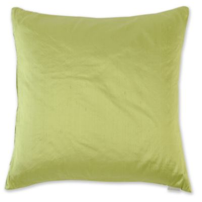 LINUM Silk cushion lime