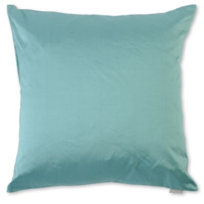 LINUM Silk cushion turquoise