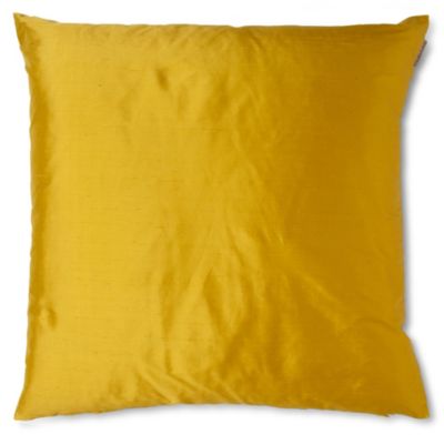 LINUM Silk cushion yellow