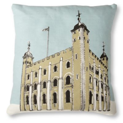 MR WINGATE Tower of London cushion cover with pad