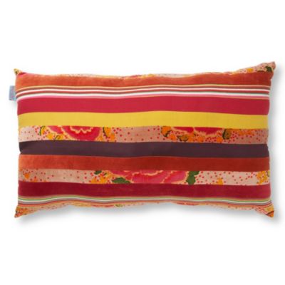 BAGAILLE Floral striped cushion
