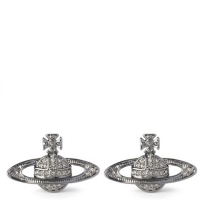 VIVIENNE WESTWOOD Bas Relief earrings gunmetal