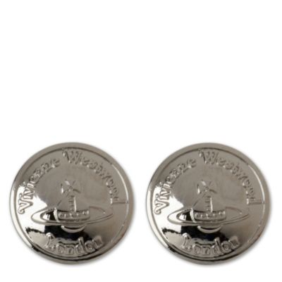 VIVIENNE WESTWOOD London rhodium stud earrings