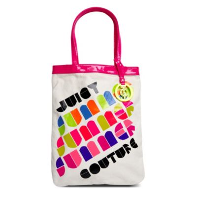 JUICY COUTURE Rainbow logo tote