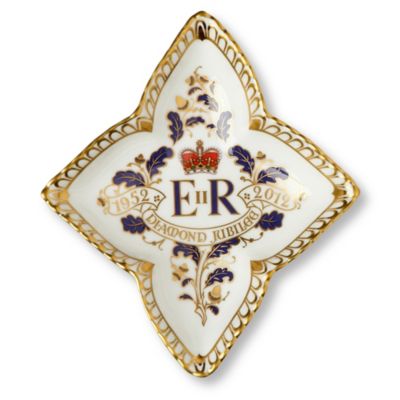 ROYAL CROWN DERBY Diamond Jubilee tray