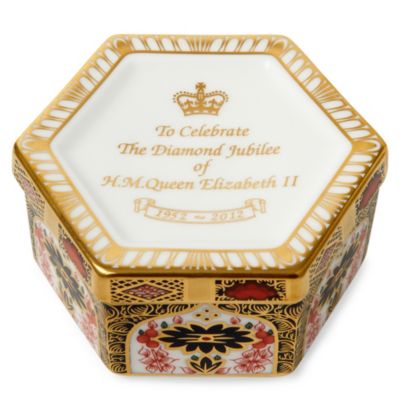 ROYAL CROWN DERBY Diamond Jubilee limited edition Old Imari box