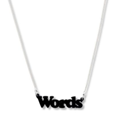 TATTY DEVINE Words necklace
