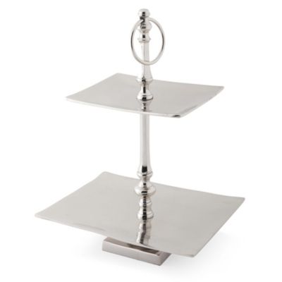CULINARY CONCEPTS Two tier square cake stand