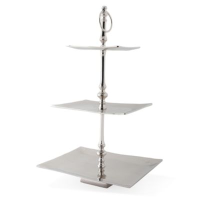 CULINARY CONCEPTS Three tier square cake stand