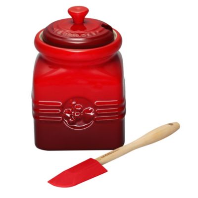 LE CREUSET Stoneware jam jar cerise