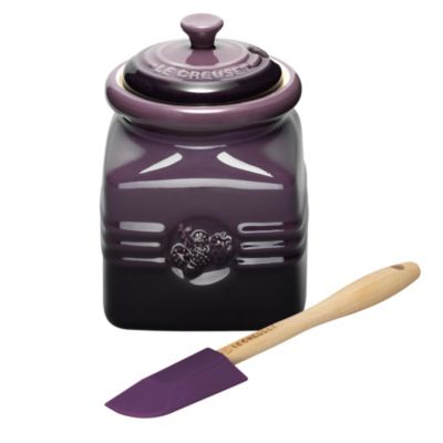 LE CREUSET Stoneware jam jar cassis