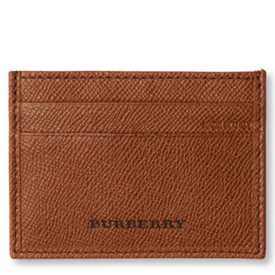 BURBERRY Grainy leather card case