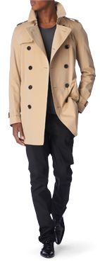 BURBERRY LONDON Britton double–breasted trench coat