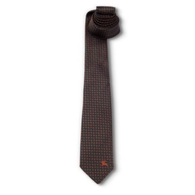 BURBERRY Geometric silk tie