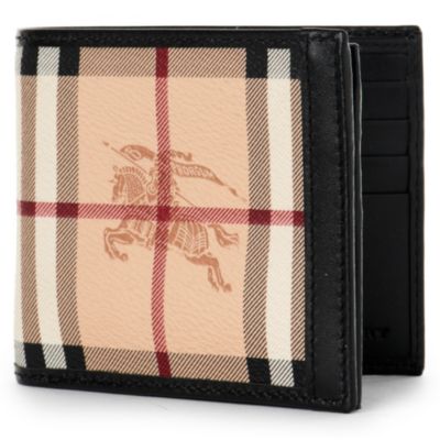 BURBERRY Haymarket bifold wallet