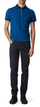 BURBERRY Fine striped polo shirt