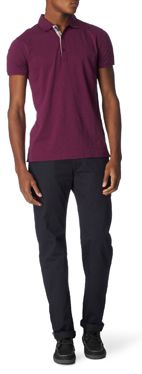 BURBERRY Checked&ndash;placket polo shirt