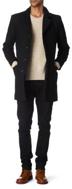 SUBSTANCE Fly&ndash;front coat