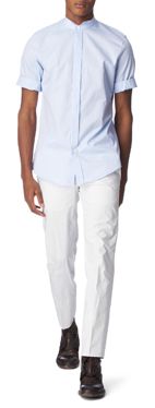 MAISON MARTIN MARGIELA Stand collar regular fit shirt