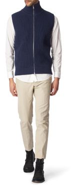 MAISON MARTIN MARGIELA Trucker sleeveless cardigan