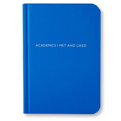 ARCHIE GRAND 'Academics I met and liked' notebook