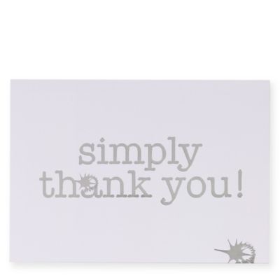 TALKING TABLES Simply thank you cards pack of ten
