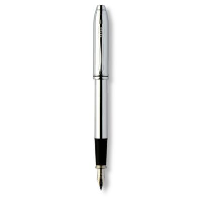 A T CROSS Townsend chrome fountain pen