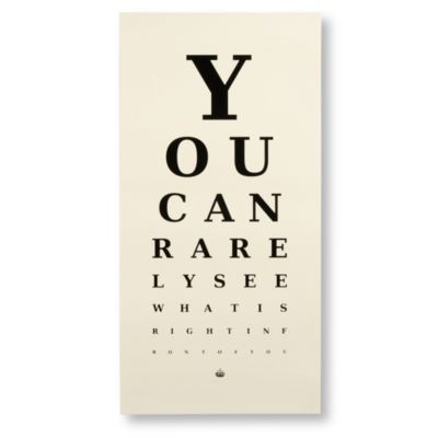 KEEP CALM GALLERY 'You can rarely see what is right in front of you' print