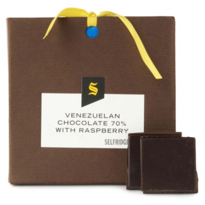 SELFRIDGES SELECTION Venezuelan dark chocolate with raspberry