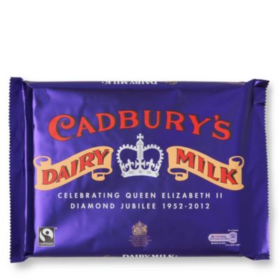 CADBURY Diamond Jubilee limited edition milk chocolate block 400g