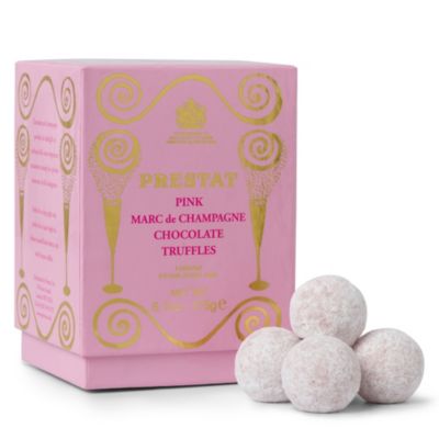PRESTAT Pink Marc de Champagne chocolate truffles 175g