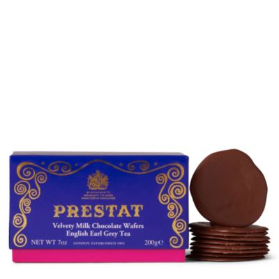 PRESTAT Milk chocolate wafers - English earl grey tea 200g